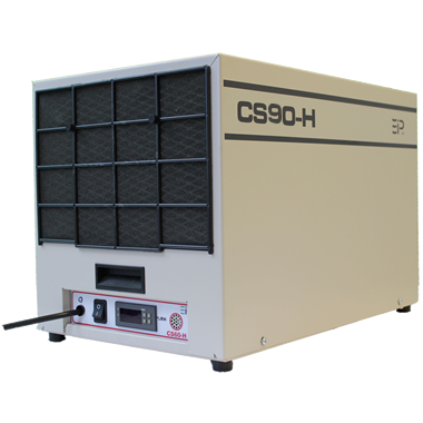 EBac CS90-H commercial and industrial dehumidifier, 70 PPD | 360 CFM, isolated on a white background.