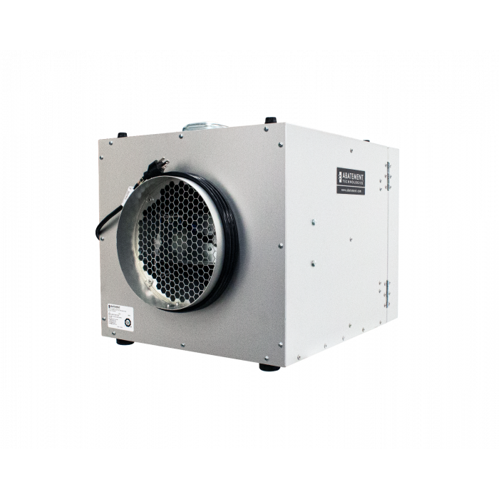 Attached 10” diameter exhaust collar of PAS750 Portable Air Scrubber