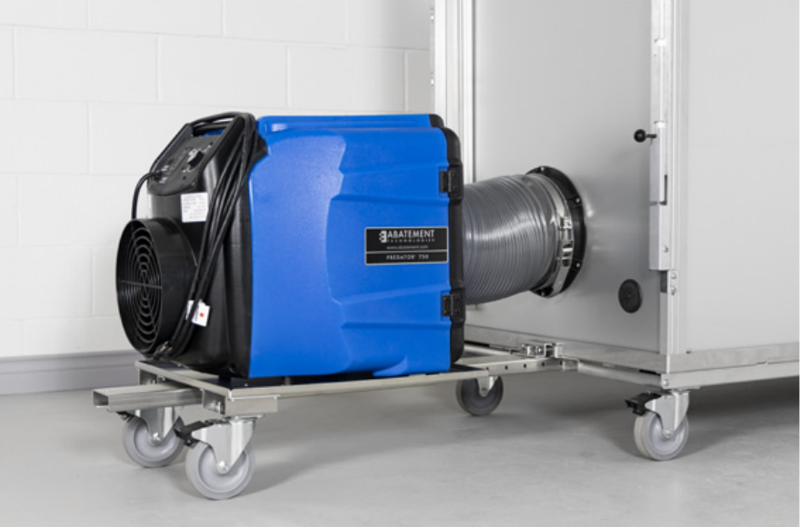 Mobile Containment Dust Cart with PRED750