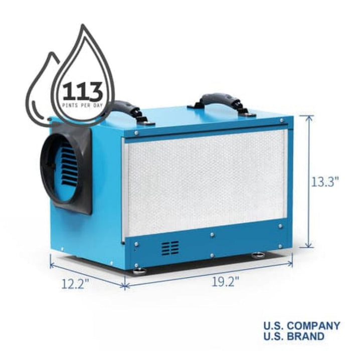 AlorAir Sentinel HD55S Blue Dimensions