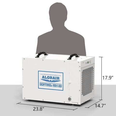 AlorAir Sentinel HDi120 Dehumidifier - 120 PPD | 290 CFM | 8700 ft³