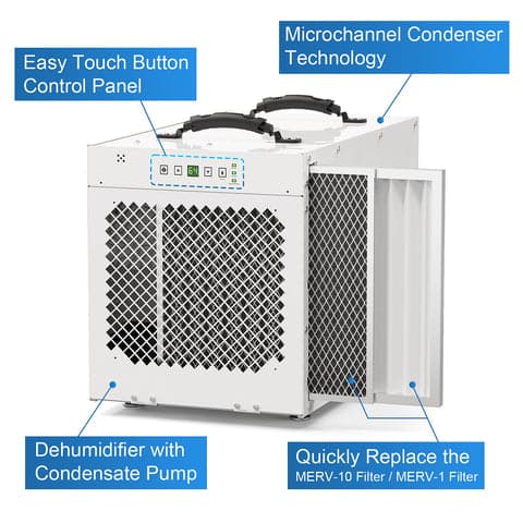 AlorAir Sentinel HDi100 Dehumidifier - 100 PPD