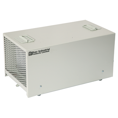 Side view of EBac CD30-S Industrial Portable Dehumidifier in white background