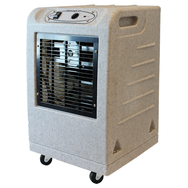 Side view of EBac RM40-P Industrial Dehumidifier in white background