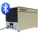 An EBac CS90-E commercial and industrial dehumidifier with a Bluetooth connectivity symbol on the upper left corner indicating smart device compatibility.