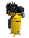 EMAX E450 Series 10 HP Piston Air Compressor with an 80 Gallon tank, 3 Phase power, and Silent Air System, front view