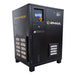 Front view of EMAX E3500-RS Series Industrial Rotary Screw Compressor cabinet with a digital control panel