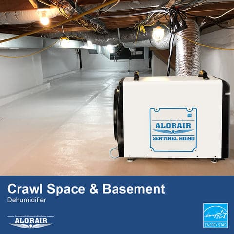 HDi90 Duct in Crawl Space