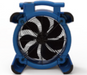 A blue colored Airrex AF-2300 axial air mover with 4 adjustable positions for fast drying