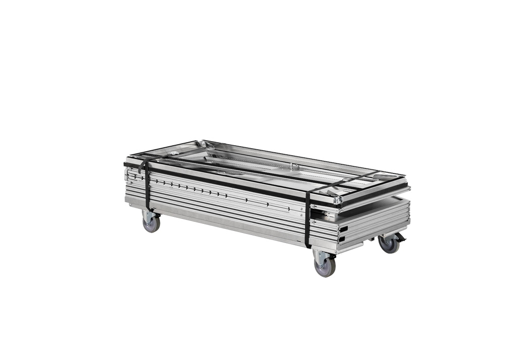 Folded Mobile Containment Dust Cart