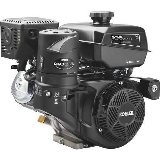 Kohler Command Pro 14 HP gas engine mounted on EMAX truck mount air compressor