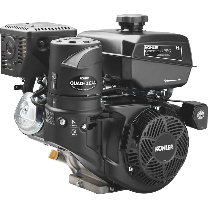 Kohler Command Pro 14 HP gas engine mounted on EMAX truck mount air compressor