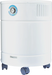AllerAir AirMedic Pro 5 Ultra air purifier in white with control dial on a white background.