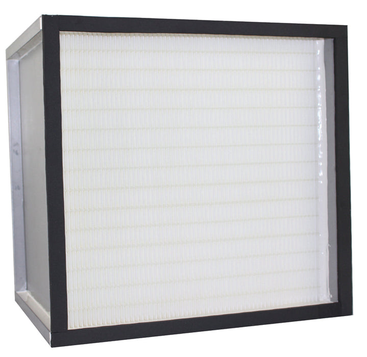 Pre-filter for Novatek Novair 1000, white pleated design within a black frame, for trapping larger particles before HEPA filtration