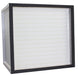 Pre-filter for Novatek Novair 1000, white pleated design within a black frame, for trapping larger particles before HEPA filtration