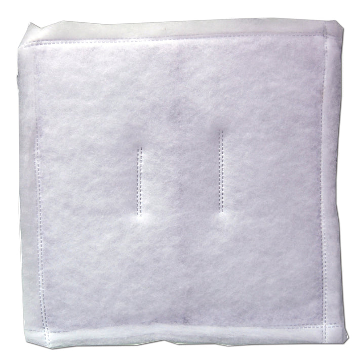  Square white fiberglass filter for Novatek Novair 700 air scrubber, with visible stitch lines.