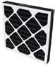 Square carbon filter for Novatek Novair 700 air scrubber, with a black honeycomb design.