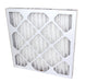 Large pleated filter for Novatek Novair 700 air scrubber, framed in cardboard with a white filter media