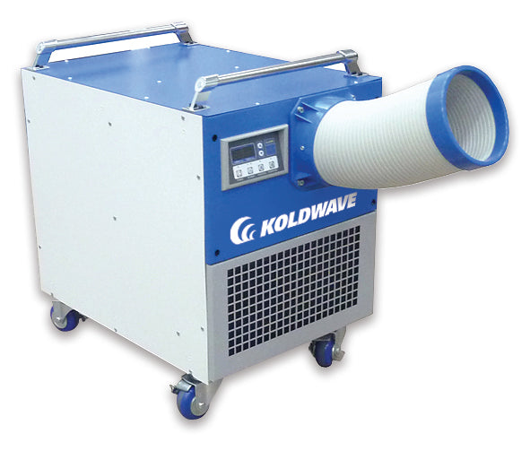 Side View of Koldwave Air-Cooled Portable Air Conditioner Model 6CC10 with Portable Kit